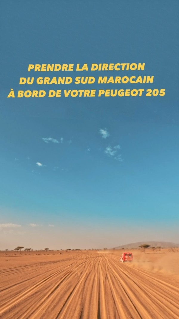 🚗☁️Prendre la direction du grand sud marocain pour vivre la grande aventure, la vraie, à bord de votre Peugeot 205 

•
•
peugeot205 peugeot205rallye raid205 rallyeraid maroc !